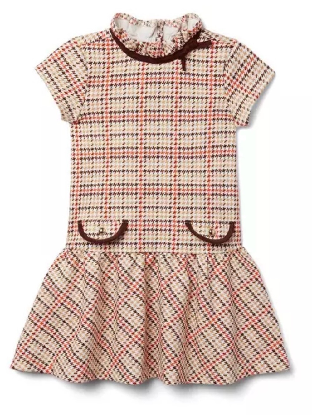 Janie and Jack Plaid Dropwaist Jacquard Dress